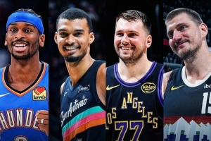 NBA官方：西部前四在进入四月时全部保持至少3连胜 历史首次